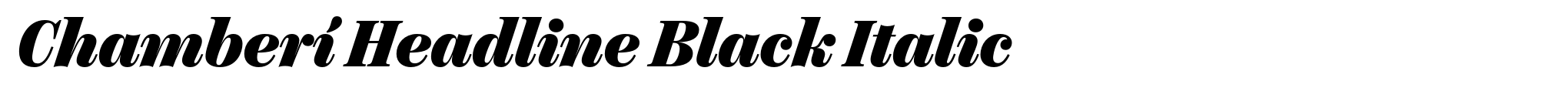 Chamberí Headline Black Italic image
